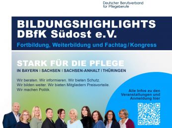 Save the Dates: Triff den DBfK Südost vor Ort