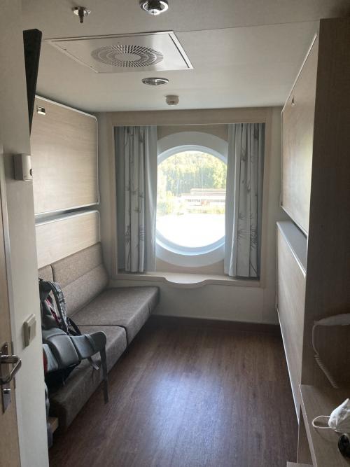 Schiffkabine auf der Heimreise