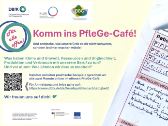 PfleGe-Café: Neue Veranstaltungsreihe zu planetarer Gesundheit