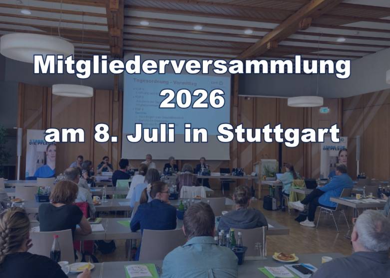 8. Juli 2026: Mitgliederversammlung des DBfK Südwest