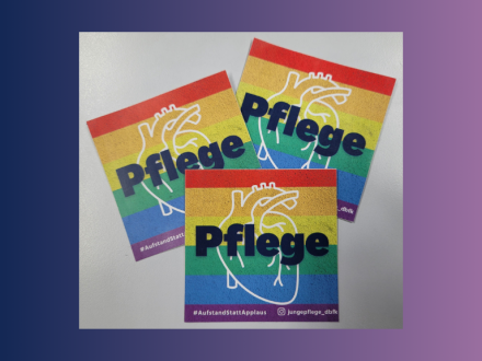 Sticker Junge Pflege